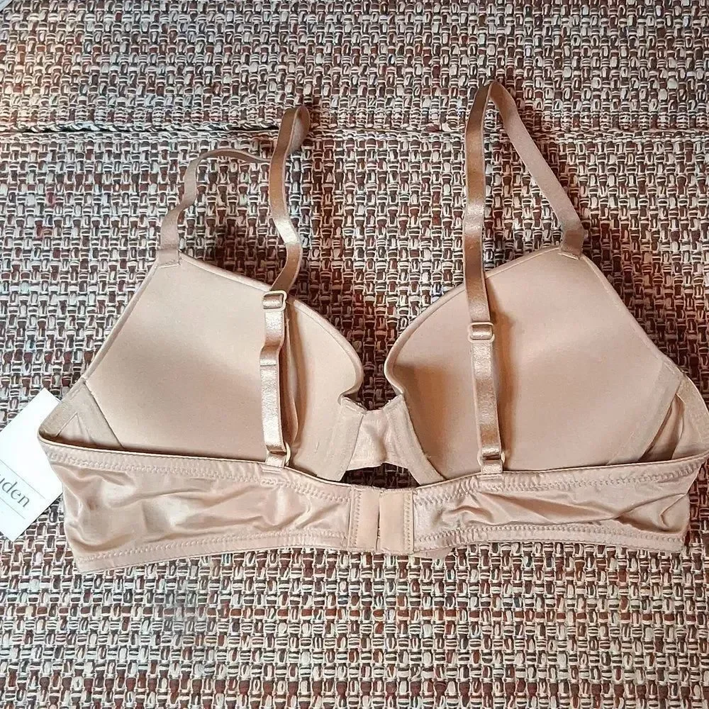 Auden Smooth Light Lift Comfort Wire Demi Coverage Bra Beige 34A New